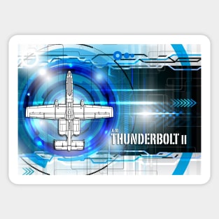 A-10 Thunderbolt II Blueprint Sticker